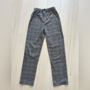 Brandy Melville plaid straight leg pants